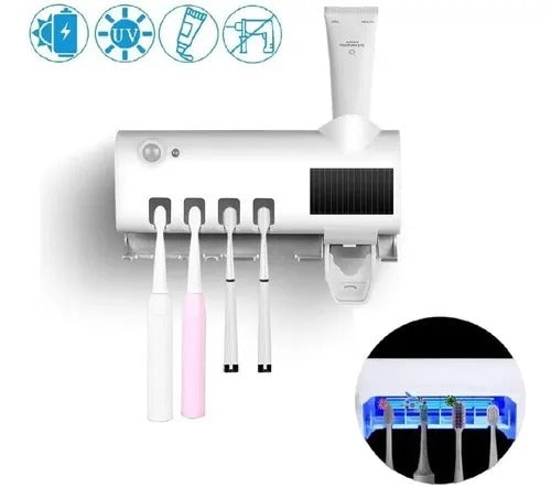 Dispensador crema dental con esterilizador UV