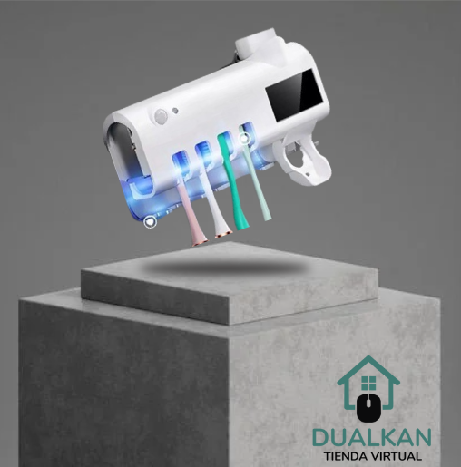 Dispensador crema dental con esterilizador UV