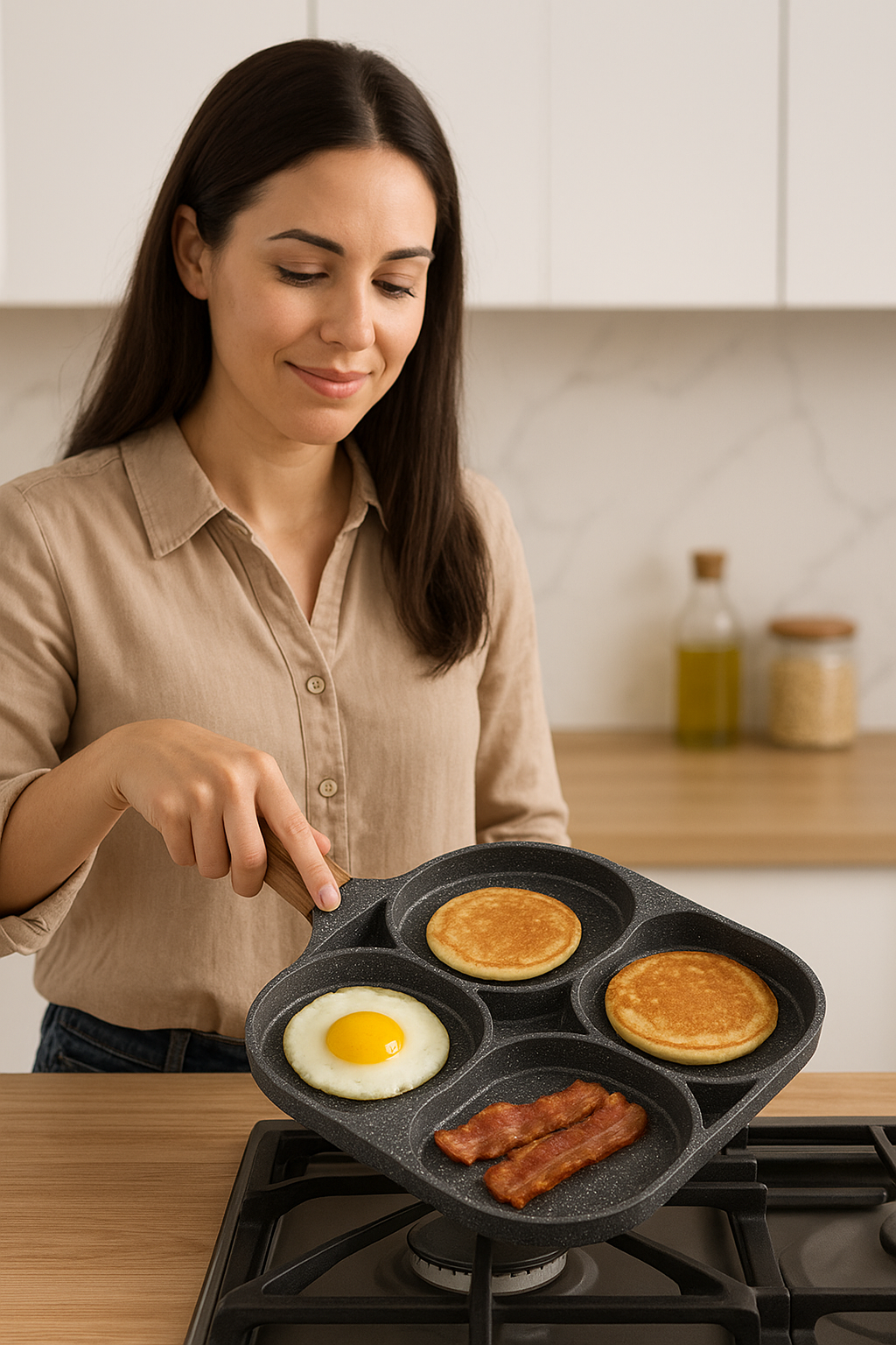 Sarten Antiadherente Multiusos 4 Puestos