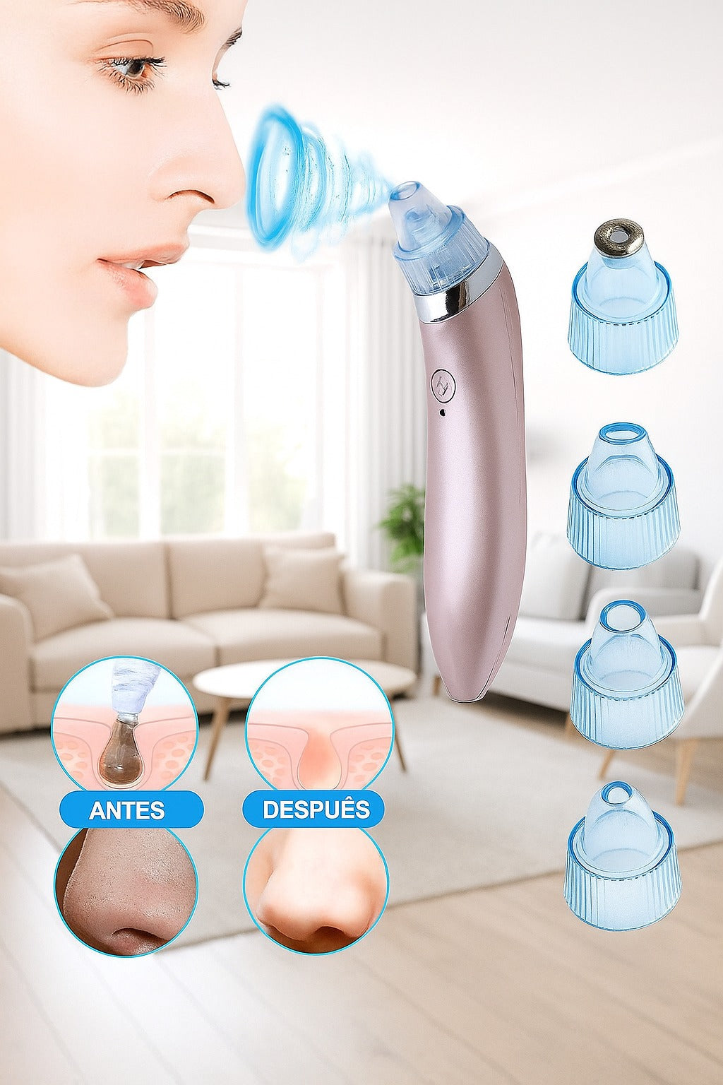 Limpiador y extractor facial