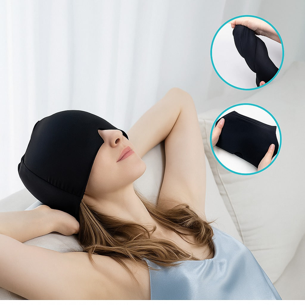 Gorro de gel para el alivio de la migraña